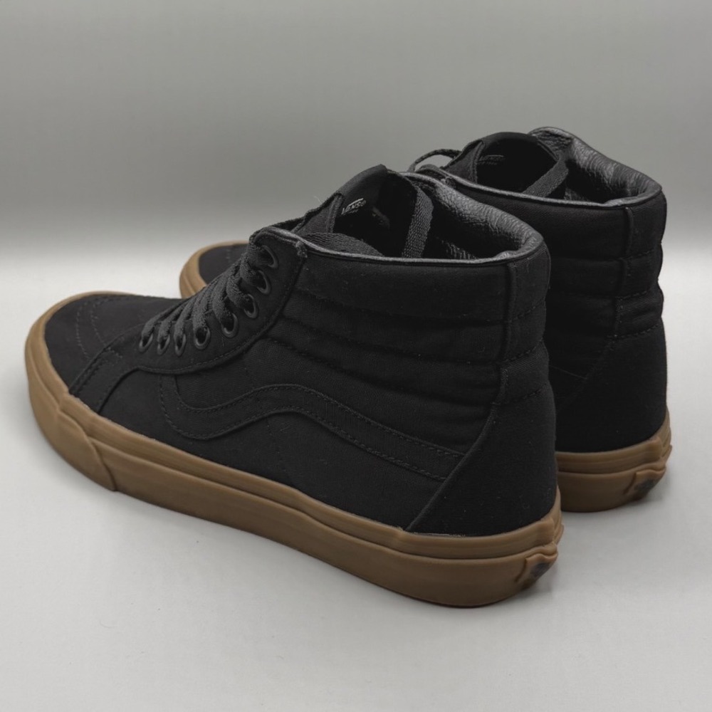 Vans Sk8-Hi Black Canvas Gum Sole High Top Sneakers Mens 10 721356 Skater - Picture 5 of 16
